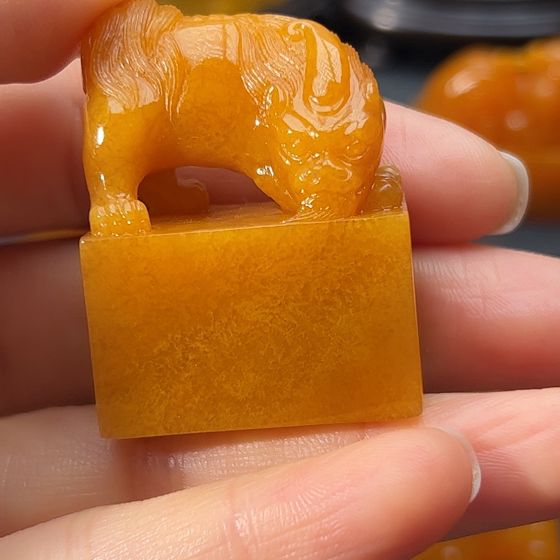 大***海印石寿山石田黄石印章