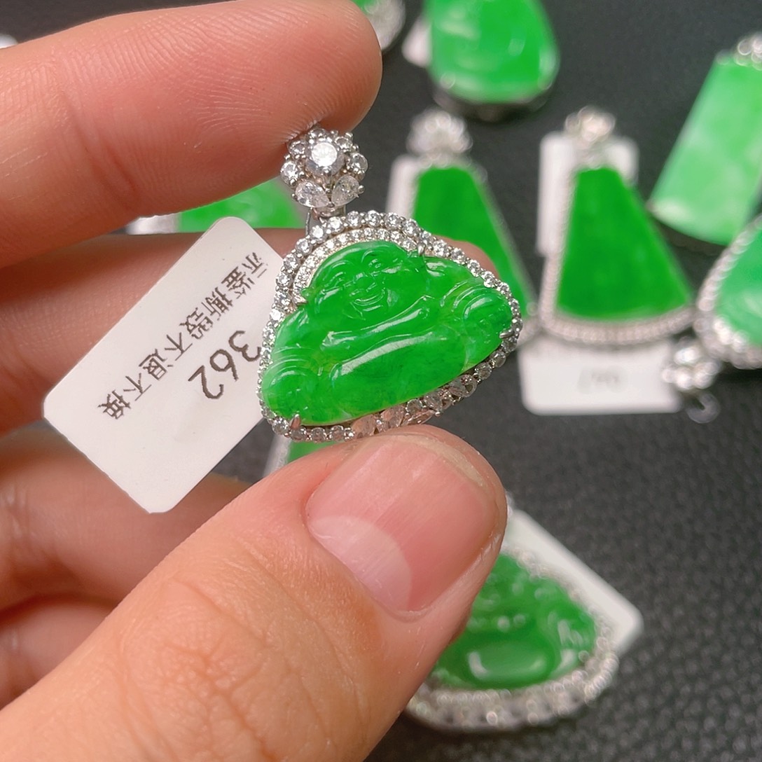 【闪购商品】翡翠吊坠(不含链)银S925镶嵌