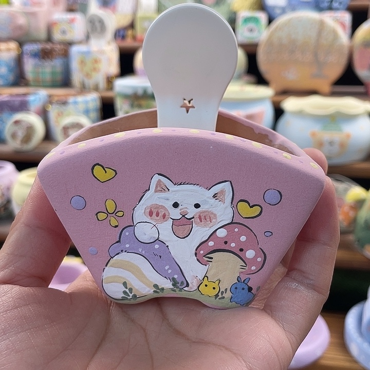 42……手工手绘花盆