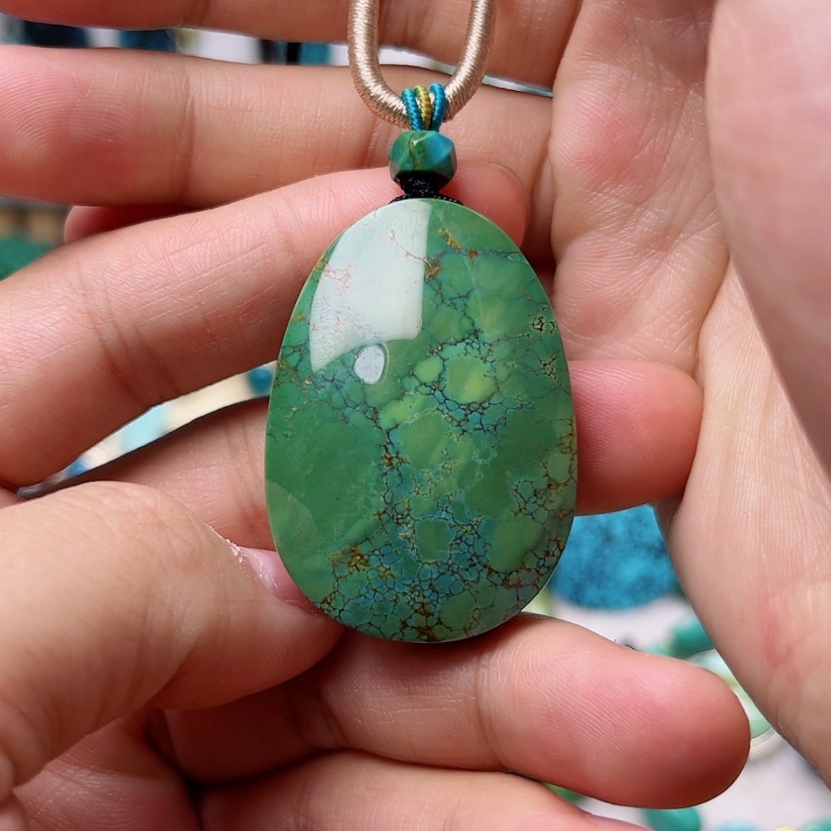 【闪购商品】绿松石珠宝奇石未镶嵌戒*