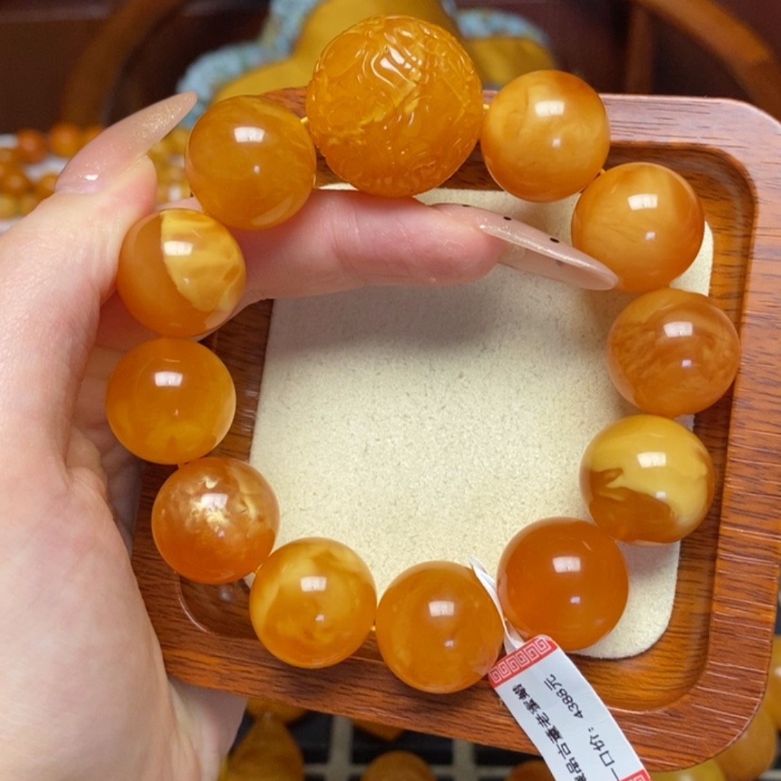 【闪购商品】蜜蜡手链未镶嵌手串