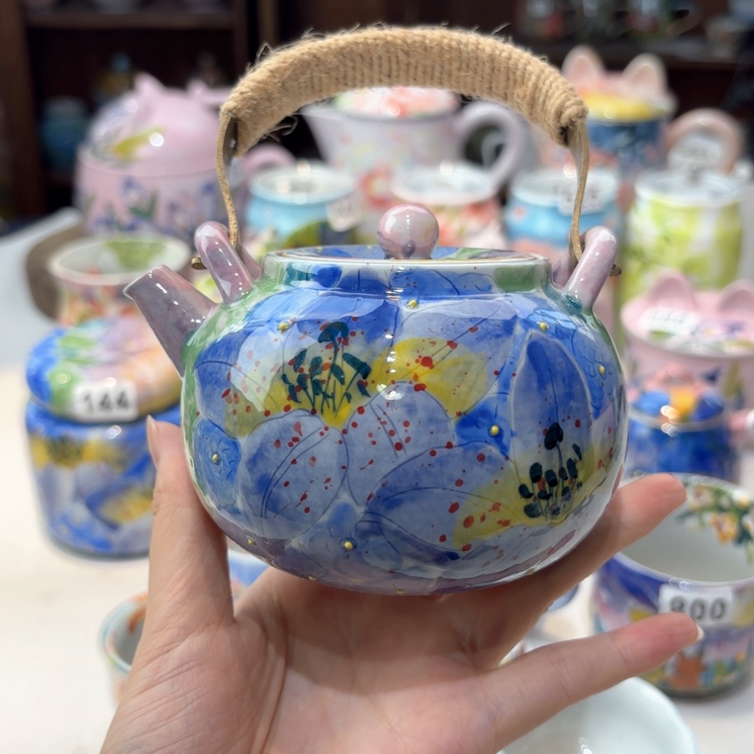 景德镇手绘高温釉下彩陶瓷茶具