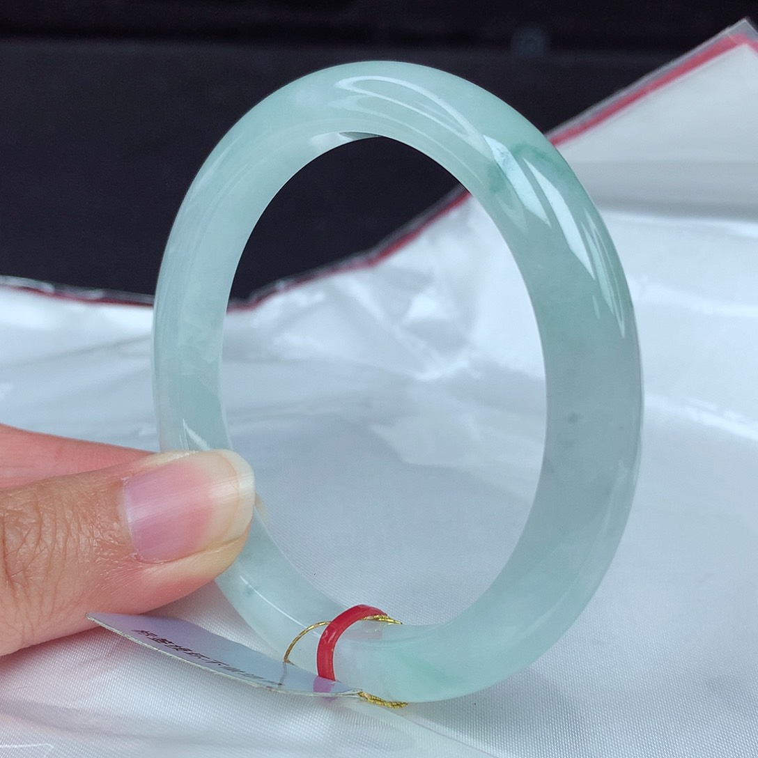 翡翠未镶嵌手镯54圈2685