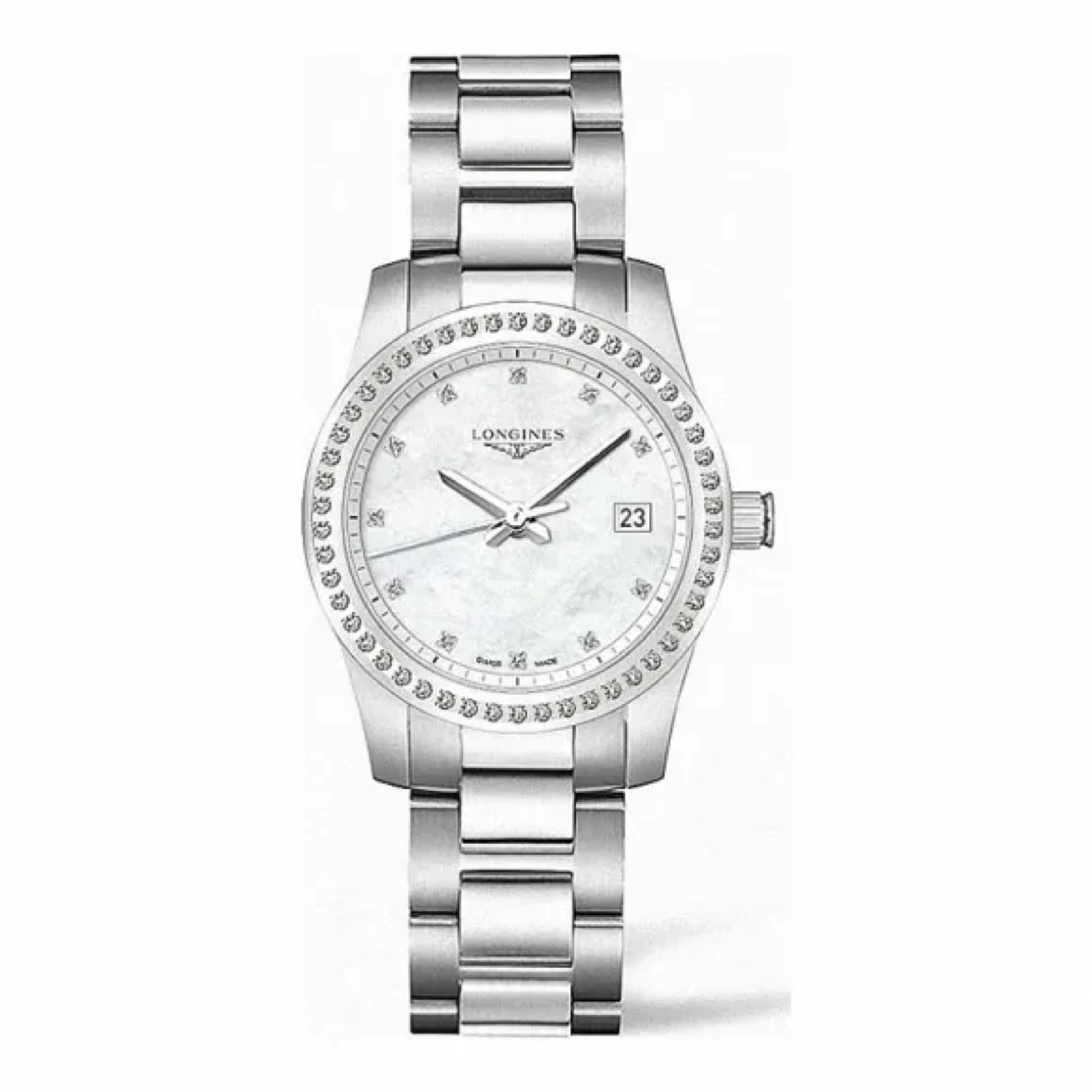 99新 Longines/浪琴 康卡斯400/34mm/石英女士腕表