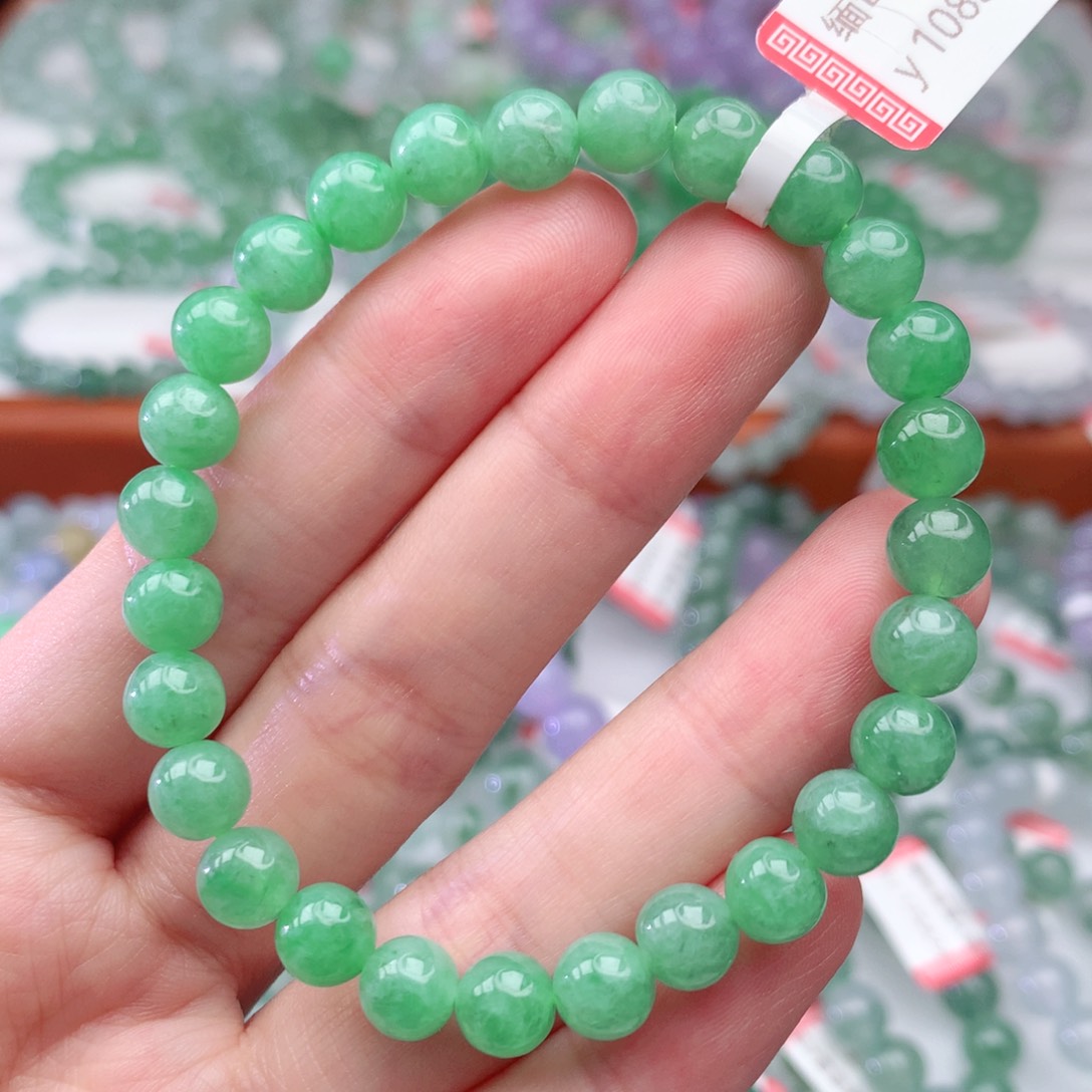 翡翠手链未镶嵌翡翠7mm