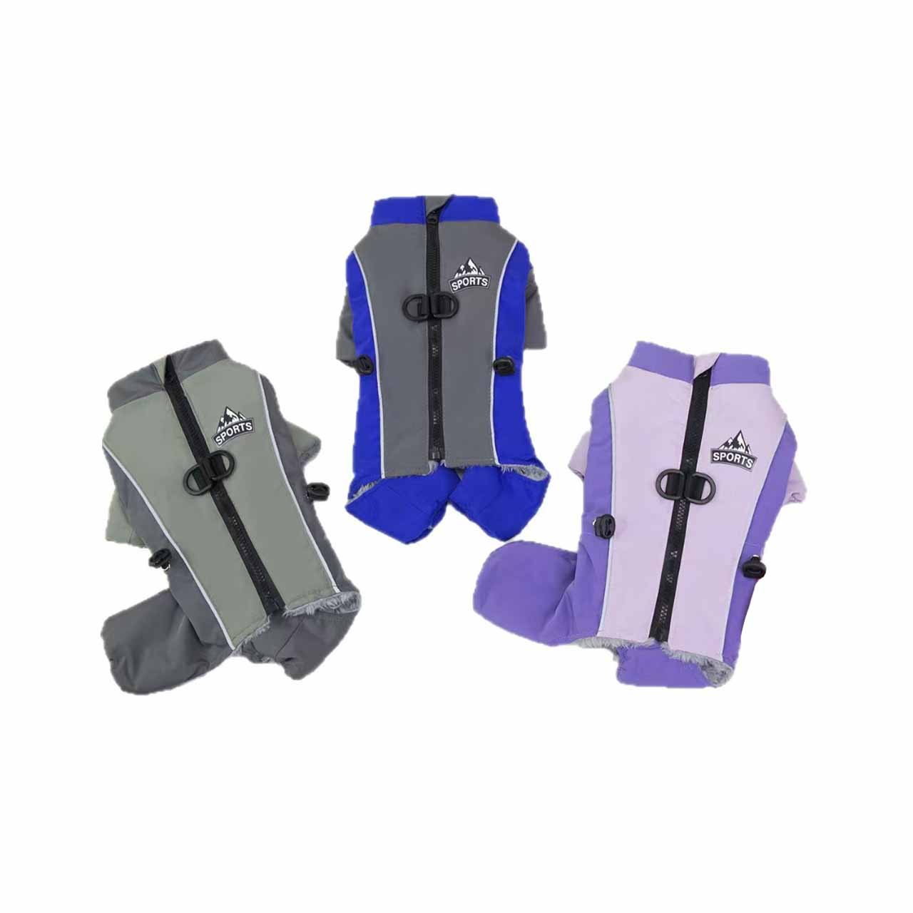 猫狗秋冬户外防风保暖四脚冲锋衣泰迪比熊中小型宠物适用