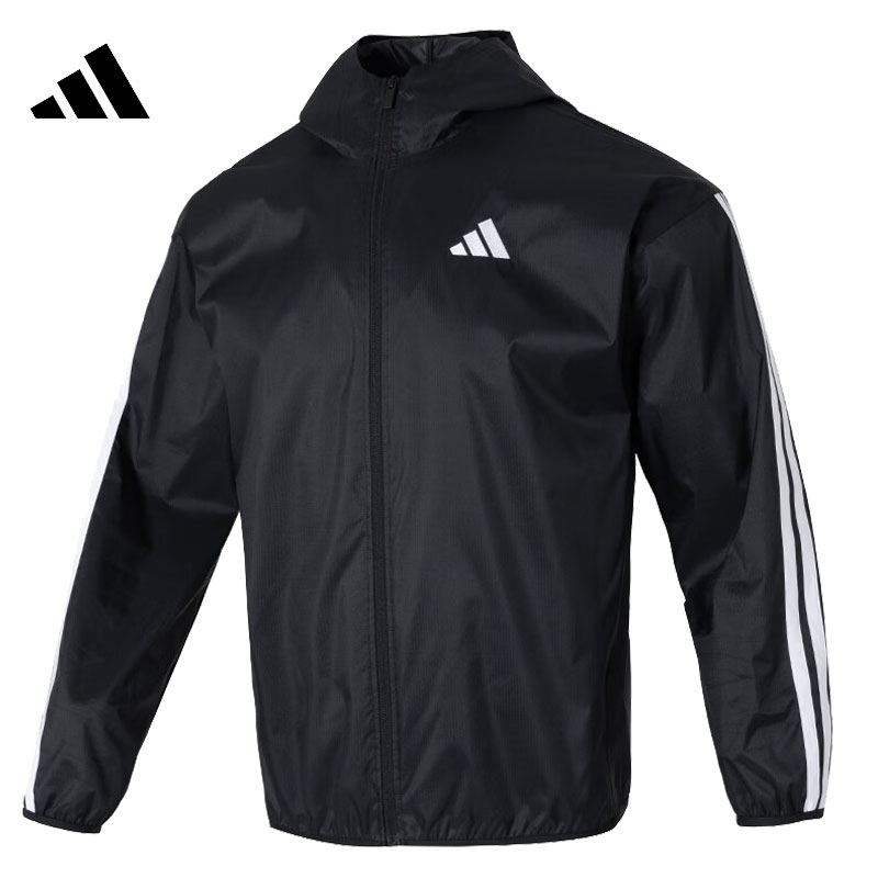 adidas阿迪男子M 3S WB Rips梭织连帽外套IM7848