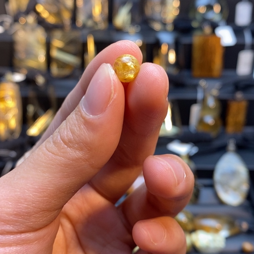 【闪购商品】发晶珠宝半成品未镶嵌珊*天然发晶单珠