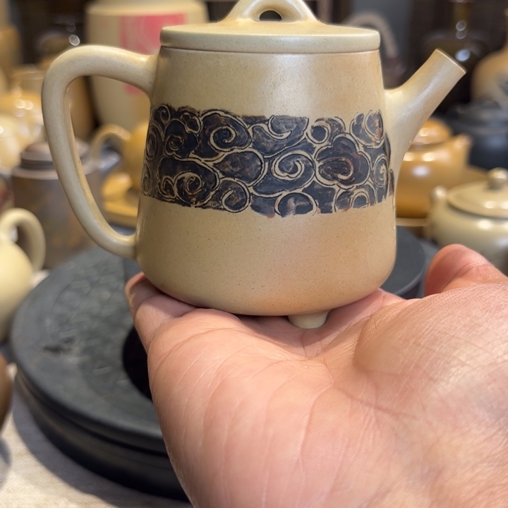 罐建水紫陶高石瓢壶漏