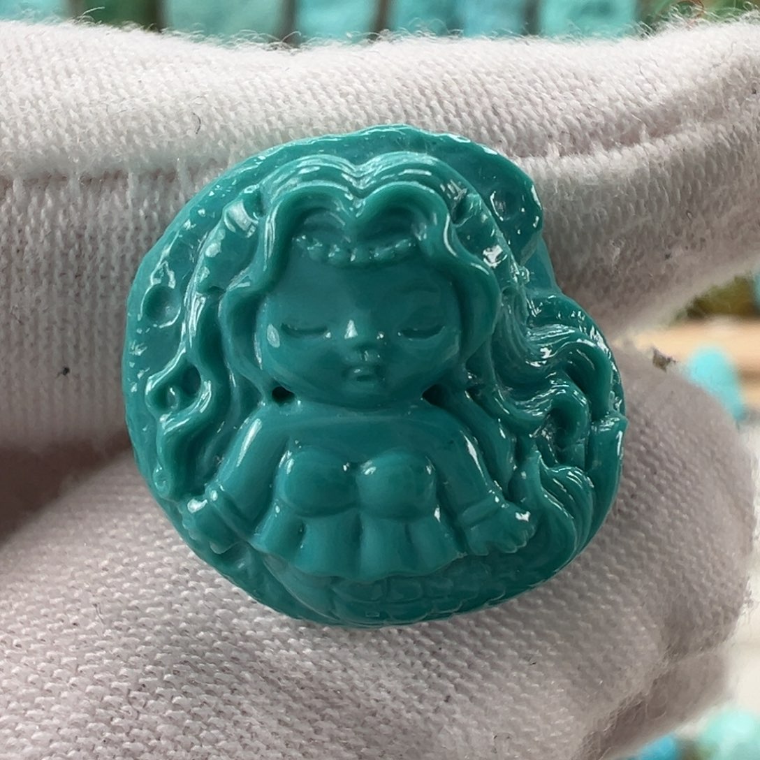 未镶嵌绿松石配饰16mm