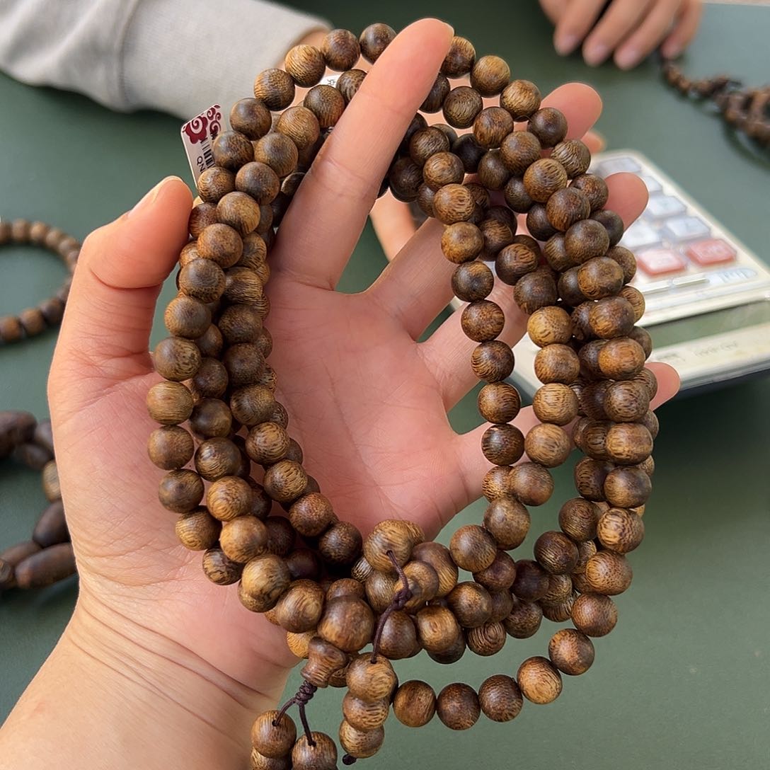 沉香手串金沙叶31克0.9多样性发一条