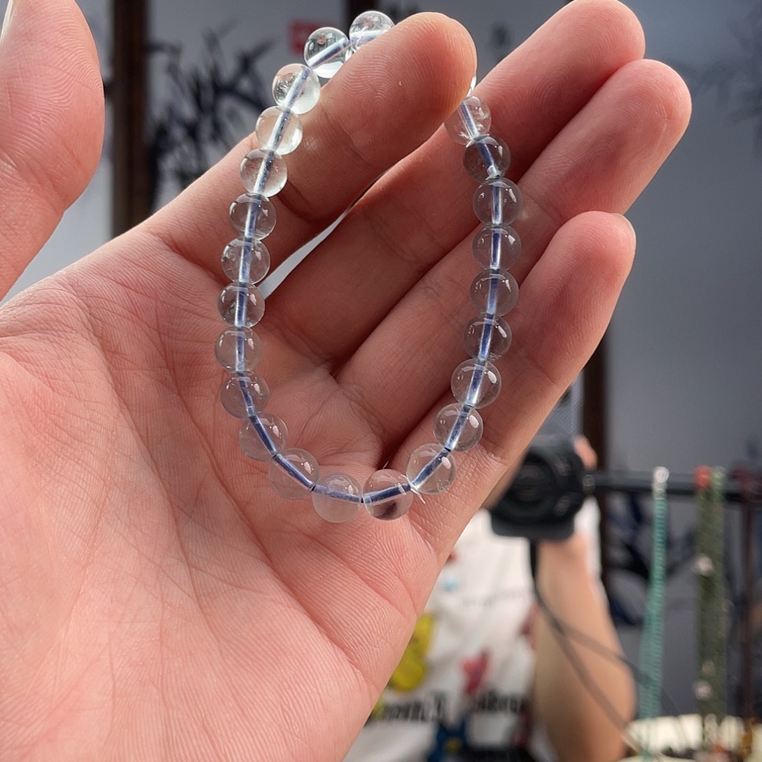 未镶嵌手链水晶1蓝萤石7+