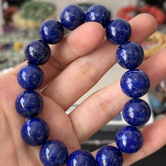 青金石手链未镶嵌矿坑