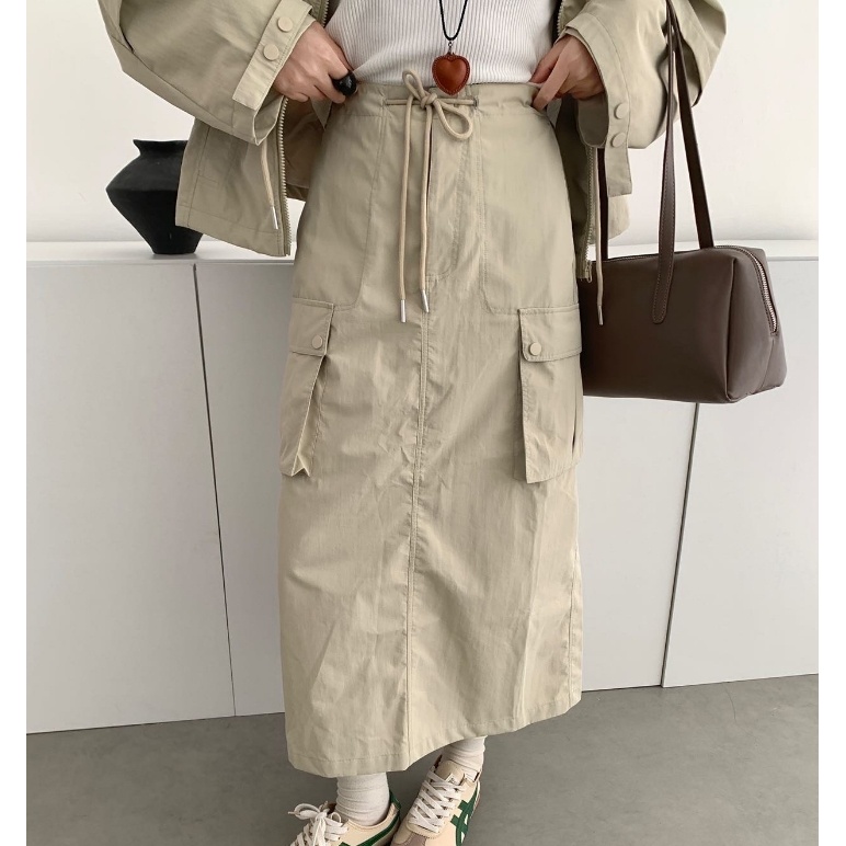 【南油玲姐】杏色半身裙5607