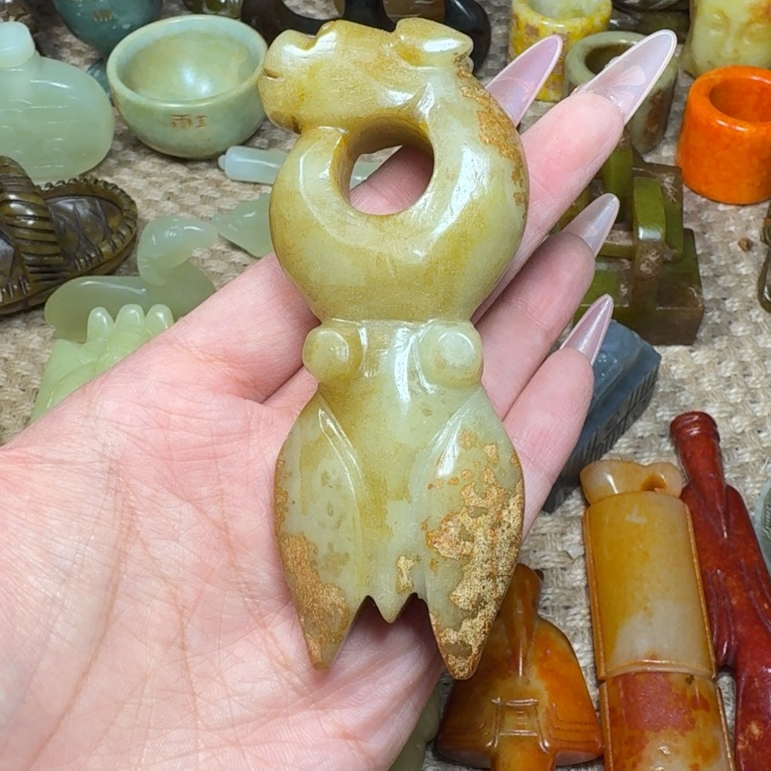 白玉菩提吊坠挂件