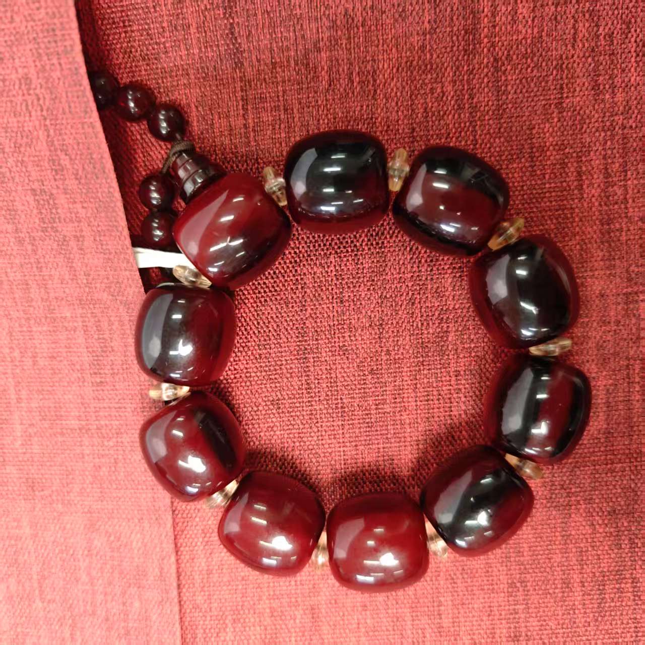 红桶珠手串男女款001