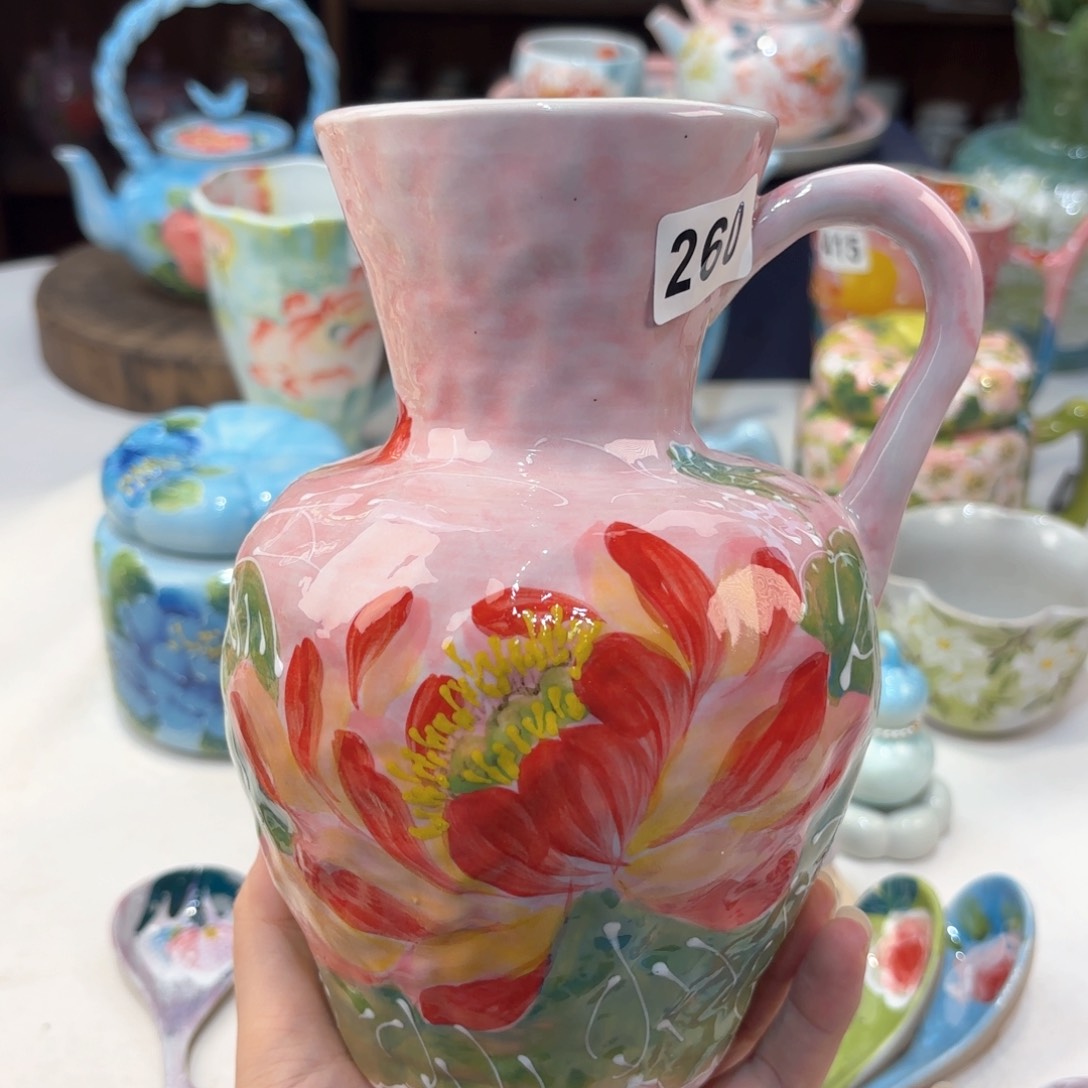 景德镇手绘高温釉下彩陶瓷茶具