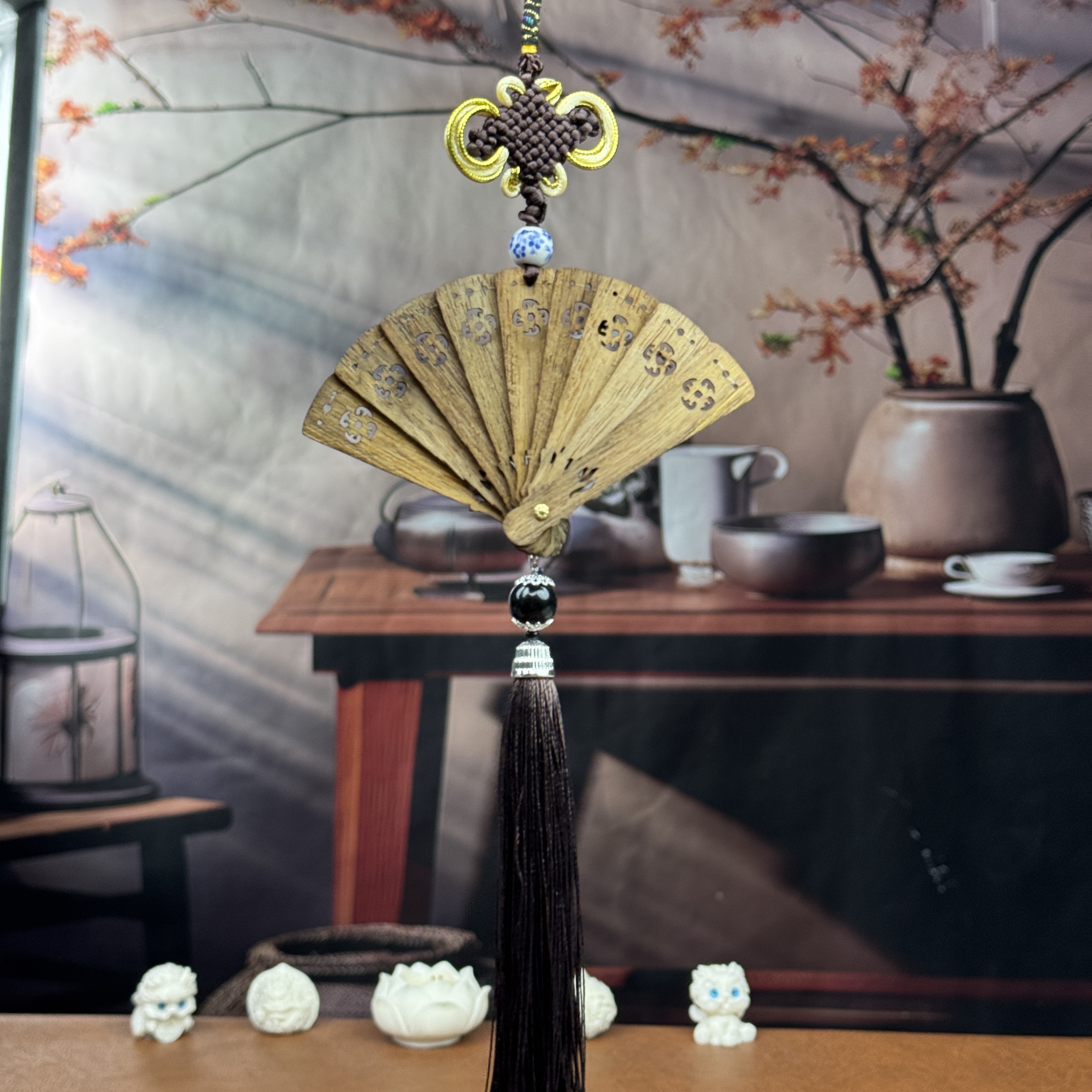 扇子挂件（无礼盒）K28