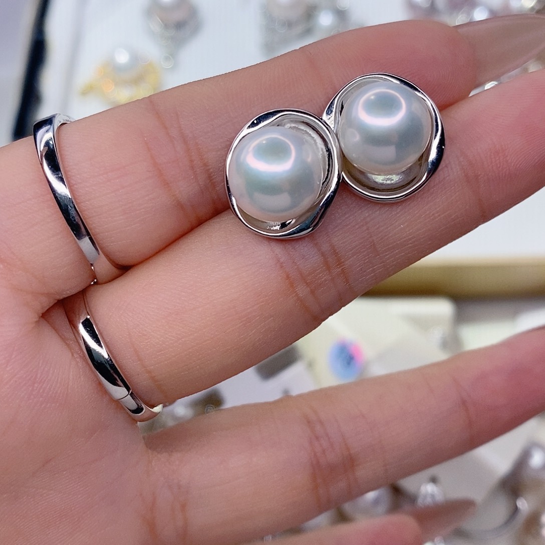 淡水珍珠耳饰未镶嵌