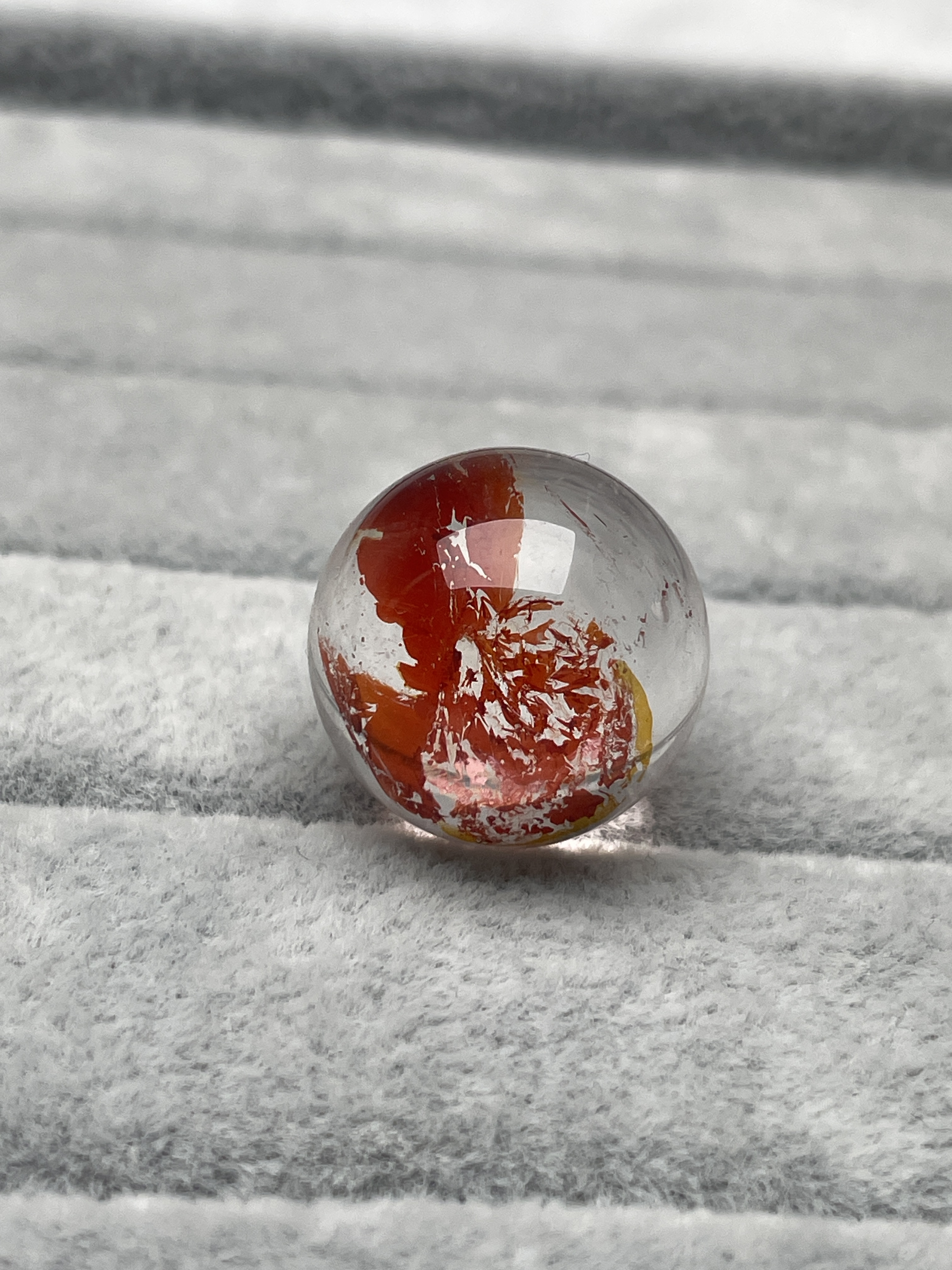 锦鲤胶花水晶18.1mm珠子