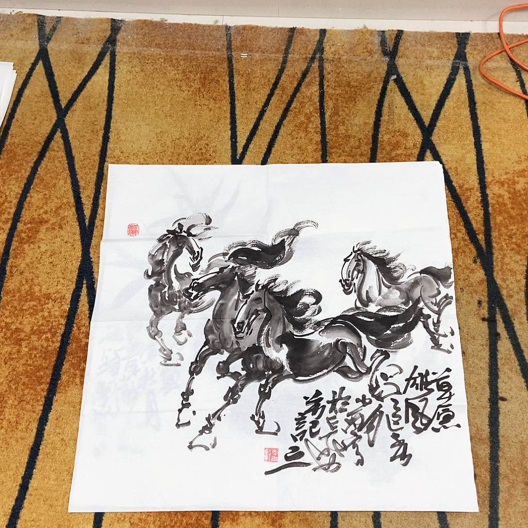 国画李雨轩68.68手绘画心