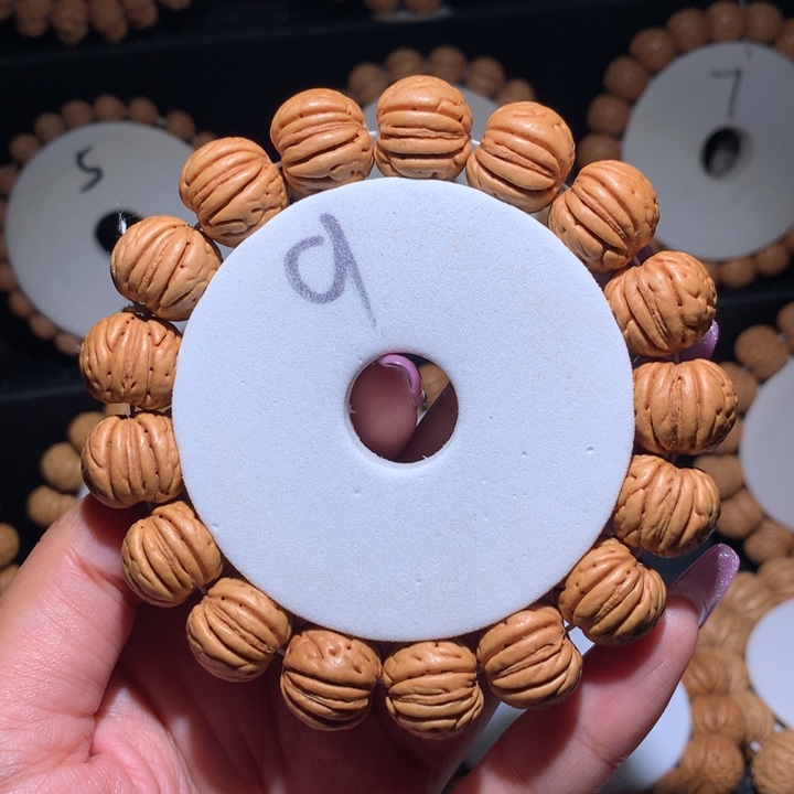 桃核手串正圆金丹