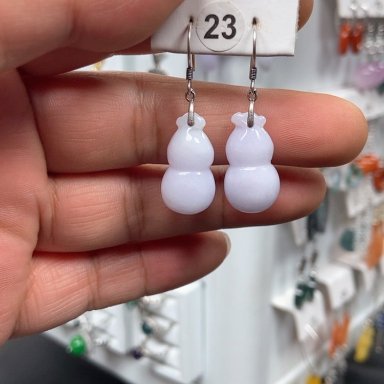 【闪购商品】翡翠耳饰银S925镶嵌耳饰