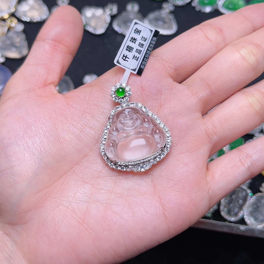 石英质玉颈饰银S925镶嵌失**