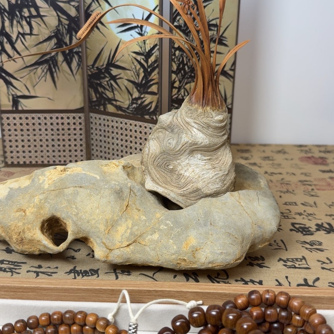 诗***下太行白粉骨料纹理坨兰花