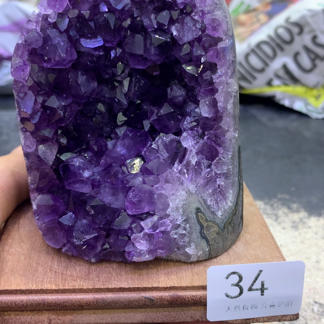 水晶摆件未镶嵌紫晶34