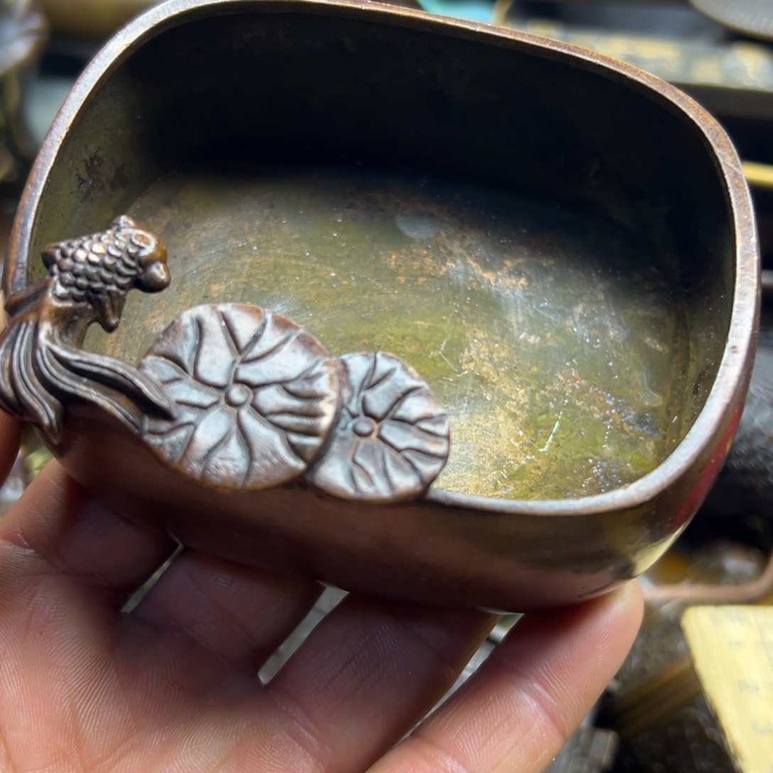 铜摆件欢迎欢迎你