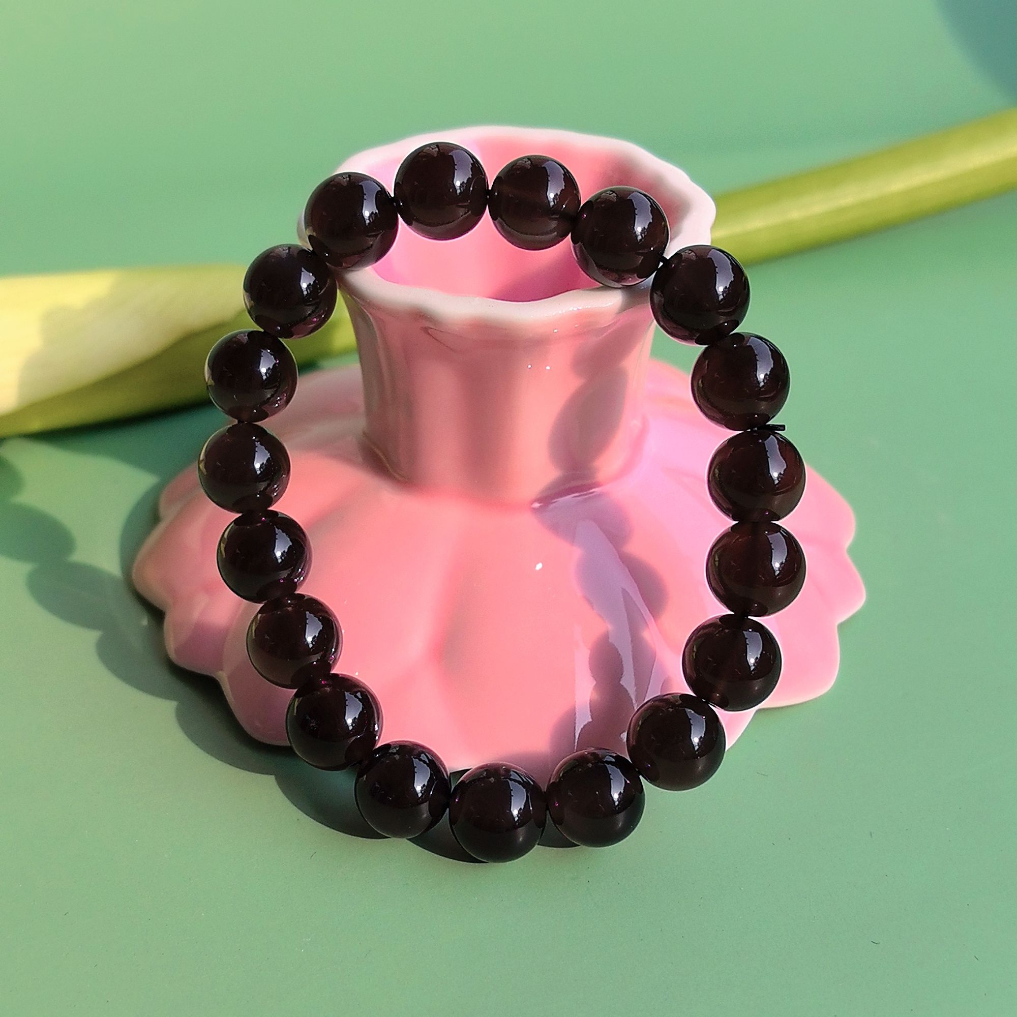 沐银时代10mm冰曜石手串（多样性发其一）