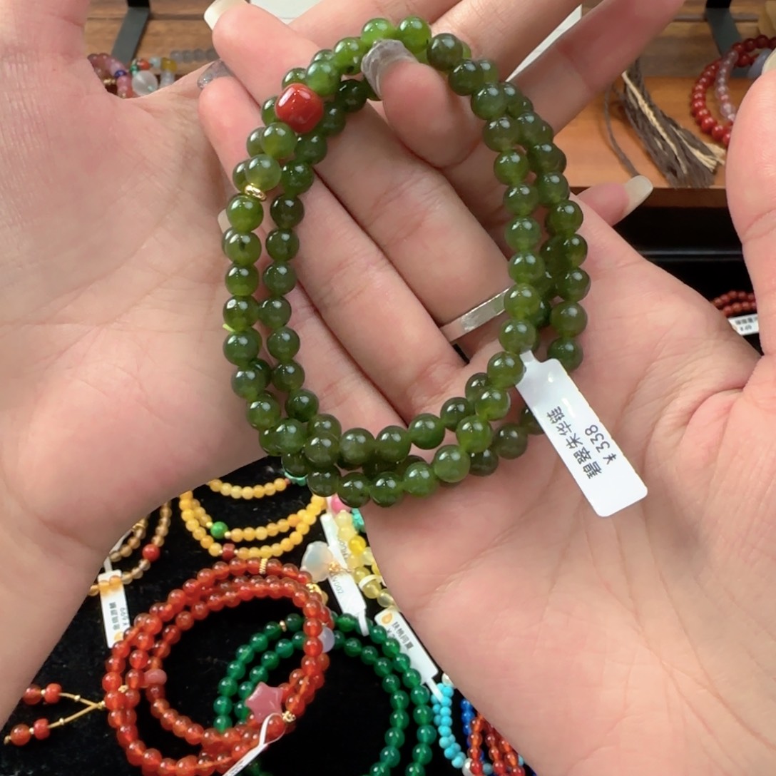 未镶嵌手链和田玉（碧玉）小*FLLV006