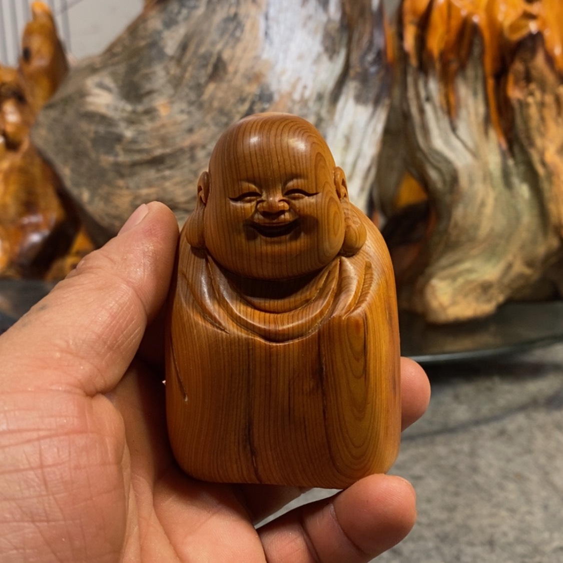 【闪购商品】柏木（崖柏）根雕木雕工艺品摆件家居厂家直销手把件