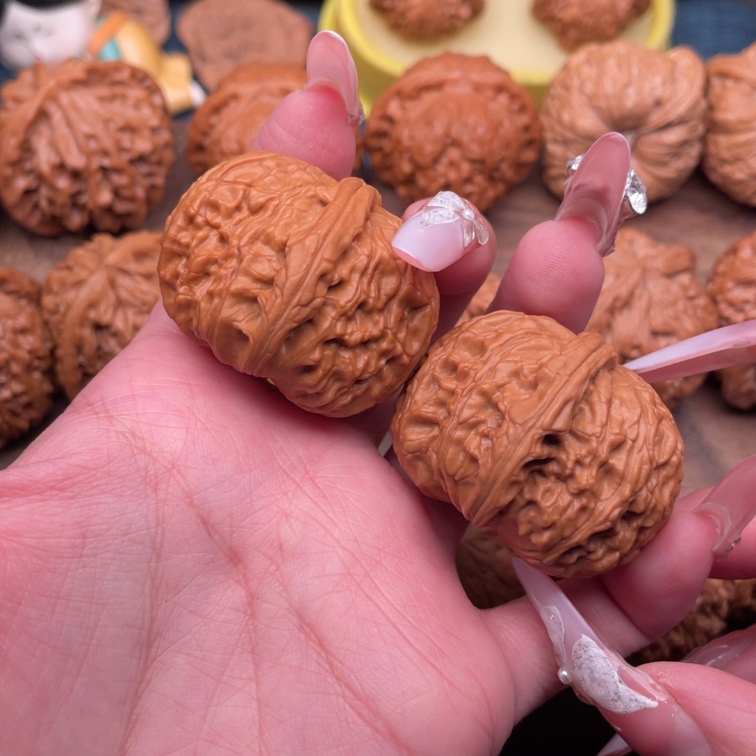 天***了文玩核桃把件全品球白38