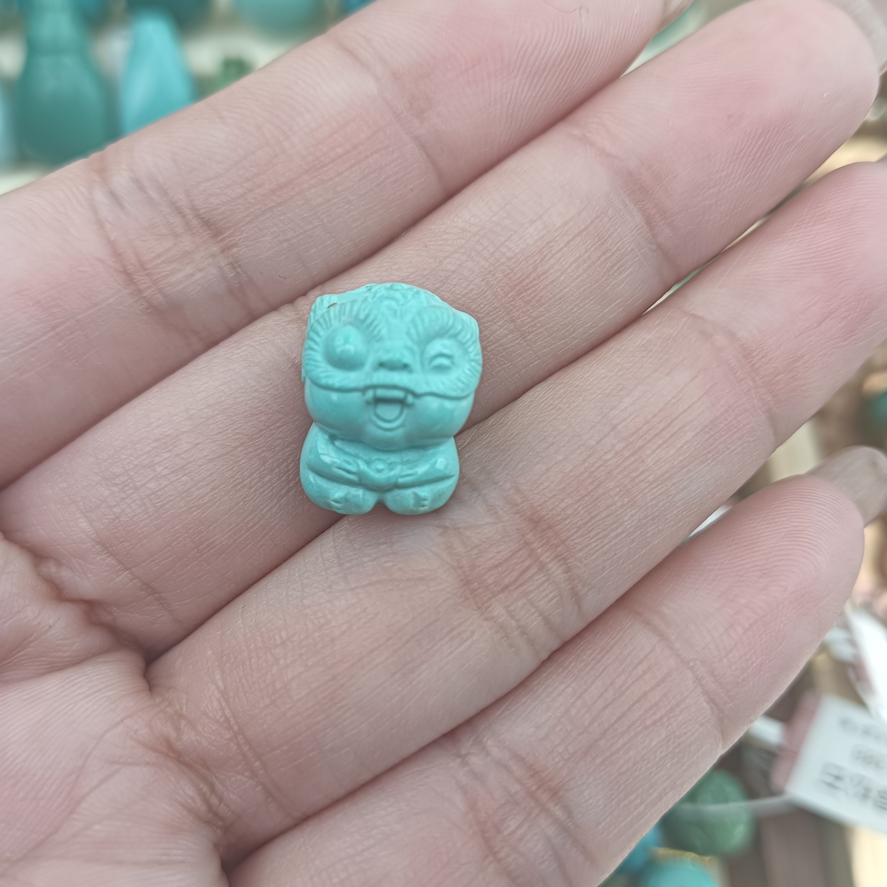 天然原矿绿松石配珠