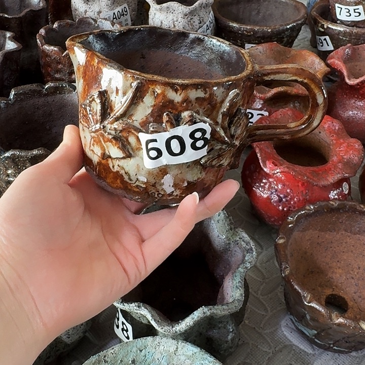 内口9高8粗陶手工制作