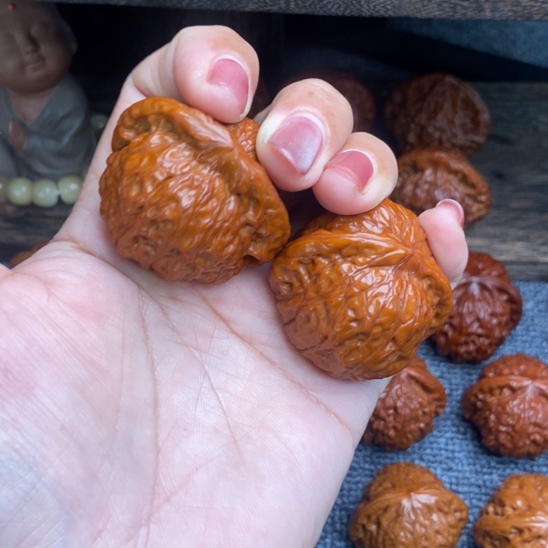 文玩核桃把件老****?南瓜墩12