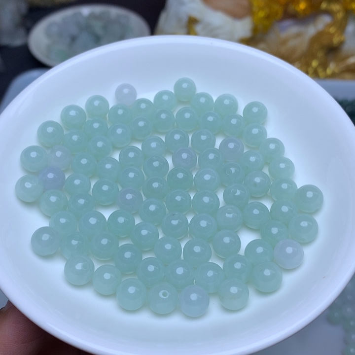 【闪购商品】翡翠手链未镶嵌卡7.3冰晴10个