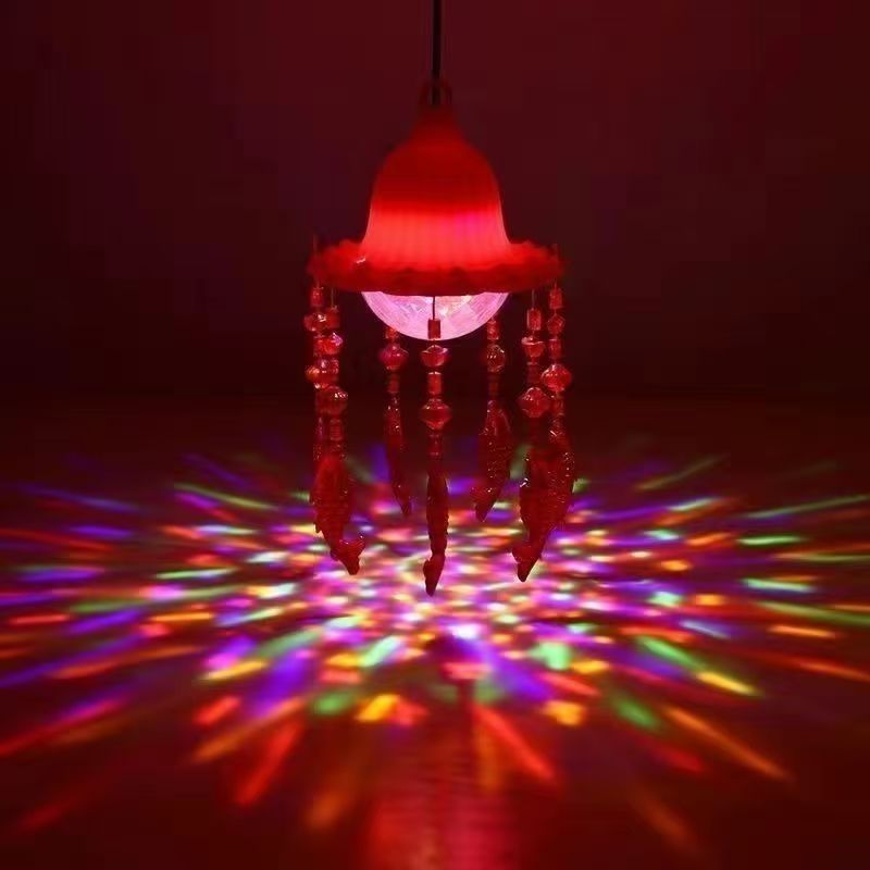 七彩旋转氛围魔球灯走马灯笼