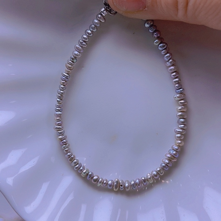 淡水珍珠手绳合金