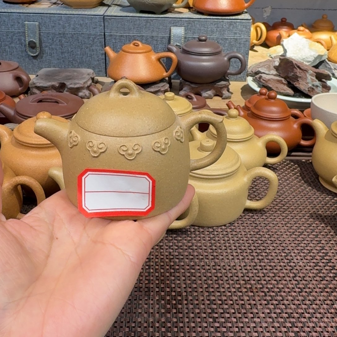 本山绿泥茶壶梨皮特价130毫升