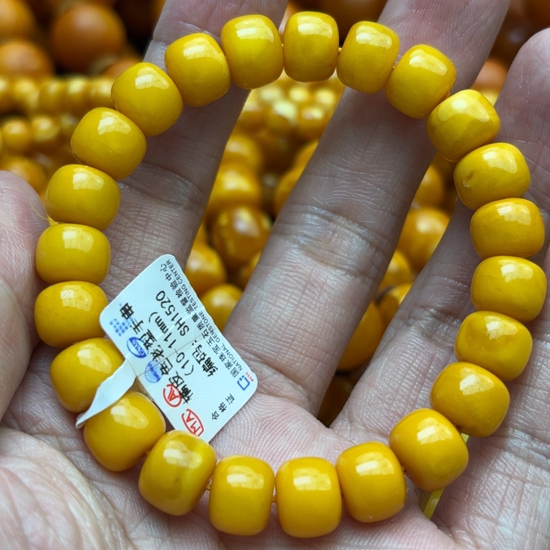 琥珀手链未镶嵌蜜蜡