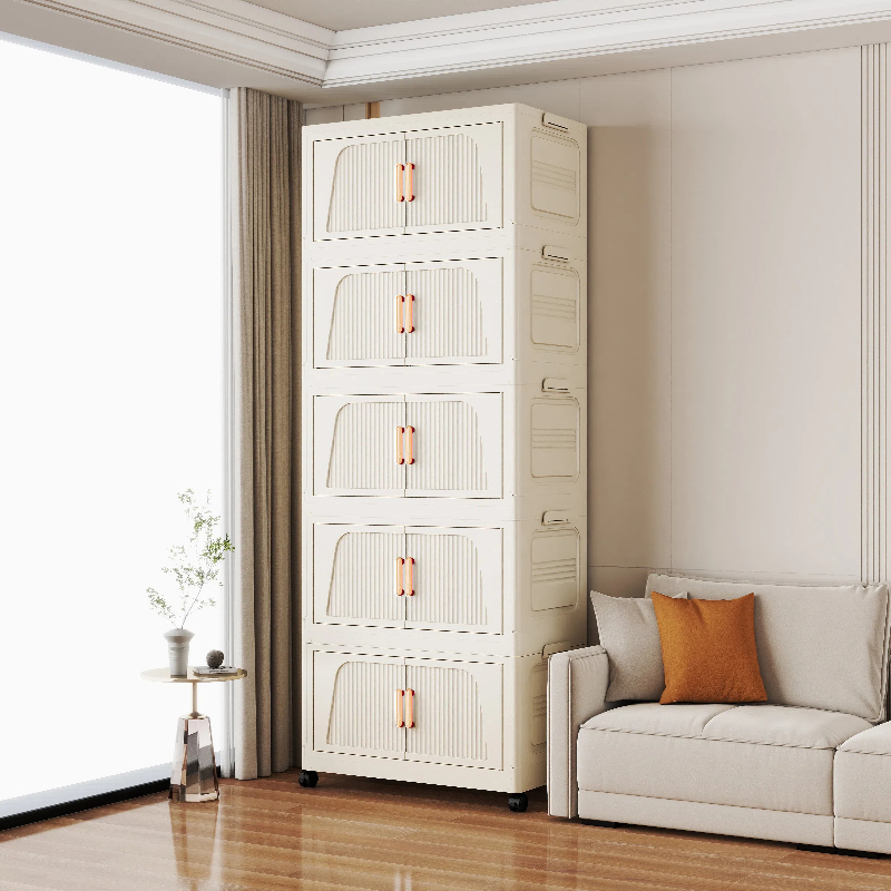 （直径50cm宽）免安装收纳柜宝宝衣柜家用杂物衣服收纳柜