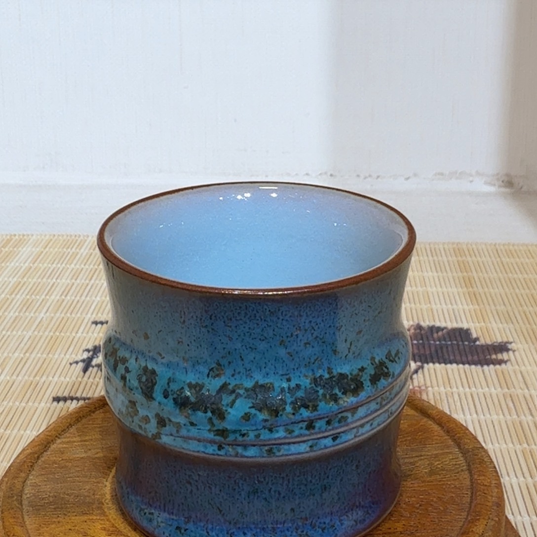 瓷片钧窑全手工拉坯主人杯