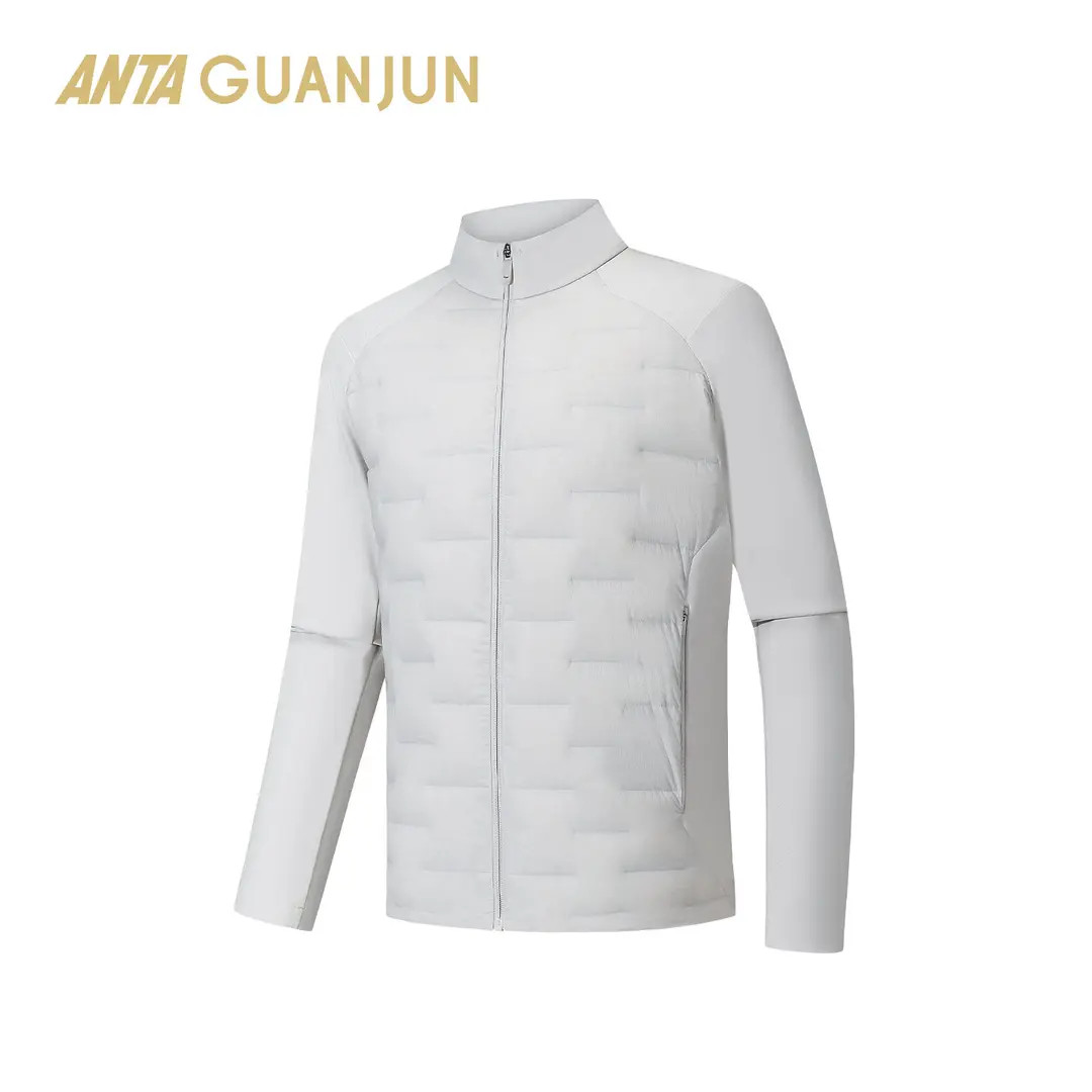 安踏冠军全天候系列夹绒男士冬季保暖立领运动外套男152540619