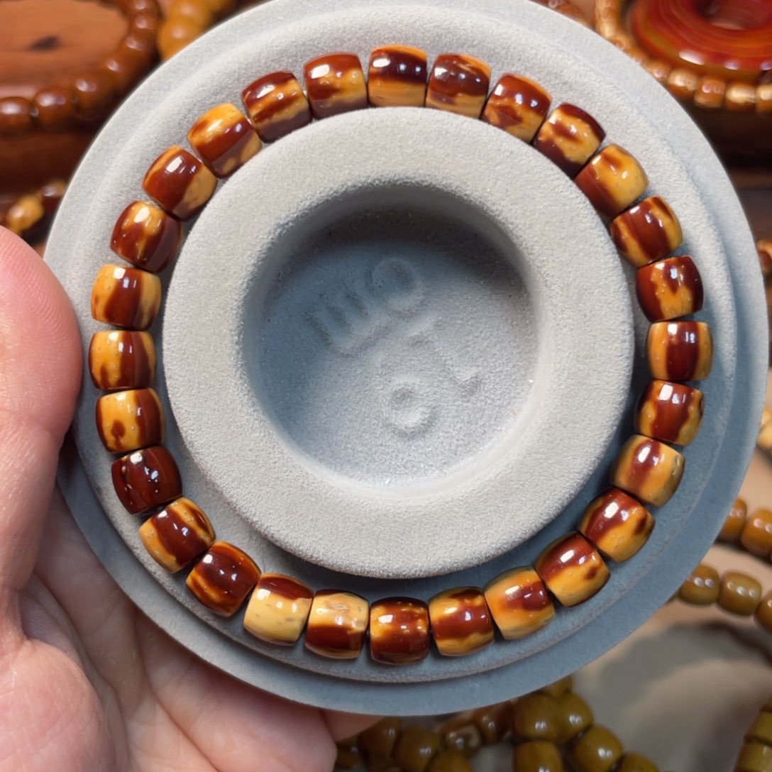 紫金鼠吊坠实心紫金鼠手串 红皮