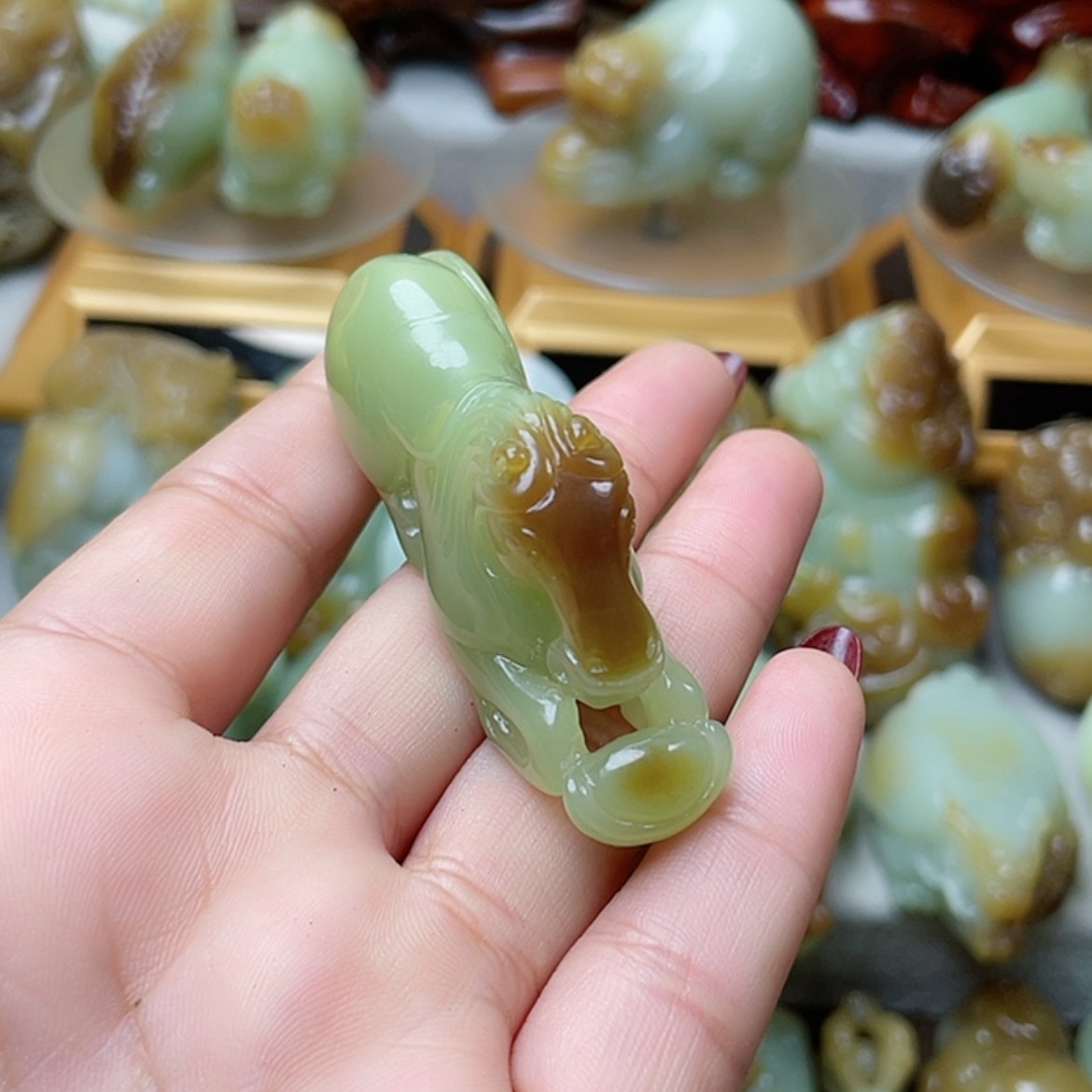 【闪购商品】未镶嵌和田玉挂件麦*