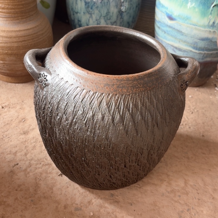 紫砂花盆口径14/21有孔