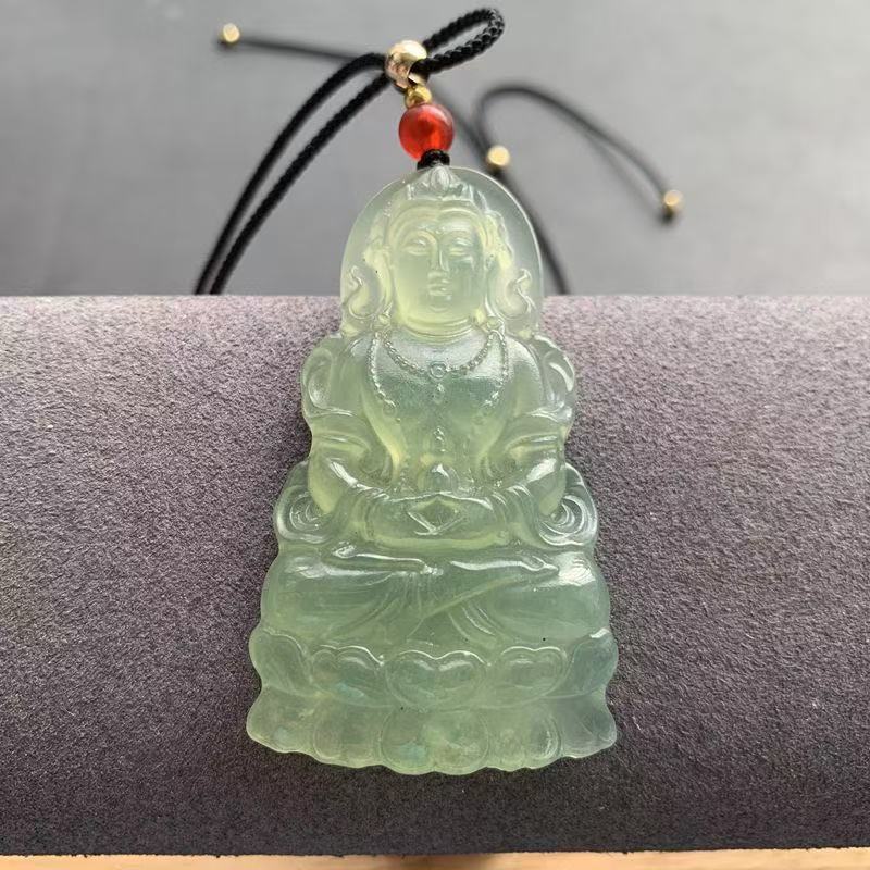 【抖音质检发货】纯天然高冰精美观音随机发一个 讲解勿拍